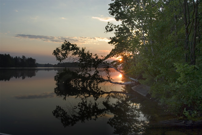 Sunrise on Lake Kashabog