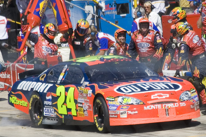 Jeff Gordon Pits